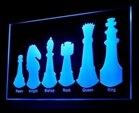 Chess Chessboard LED Neon Sign